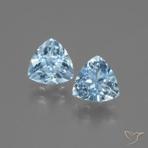 2.94ctw Natural Azul Cielo Topacio, Trillón, VVS-VS