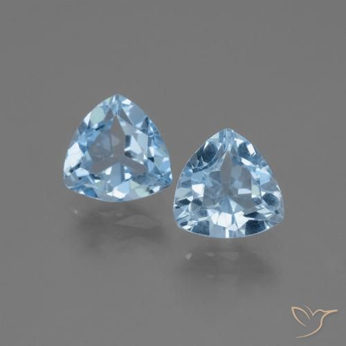 2.83ctw Natural Azul Suizo Topacio, Trillón, VVS-VS
