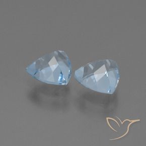 Gemas de Topacio Azul Cielo natural de 2.95 ct, Trillón, VVS-VS