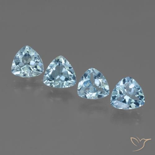 5.20ctw Natural Azul Suizo Topacio, Trillón, VVS-VS