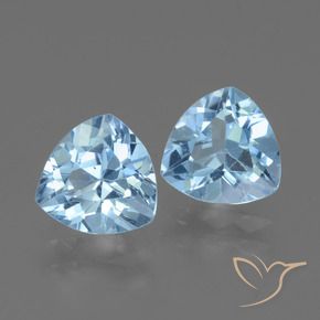 Gemas de Topacio Azul Suizo natural de 2.76 ct, Trillón, VVS-VS