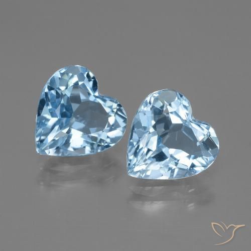 5.60ctw Natural Azul Cielo Topacio, Corazón, VVS