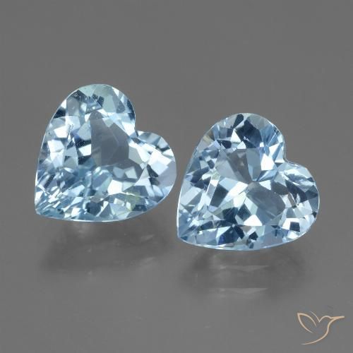 5.06ctw Natural Azul Cielo Topacio, Corazón, VS