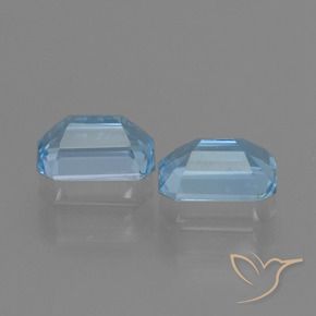 Gemas de Topacio Azul Cielo natural de 2.21 ct, Corte Octágono / Esmeralda, VS