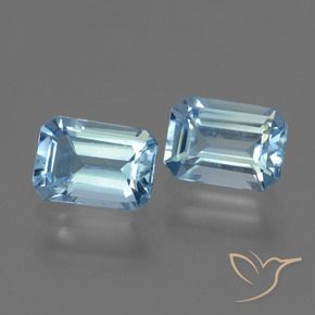 Gemas de Topacio Azul Cielo natural de 2.26 ct, Corte Octágono / Esmeralda, VS
