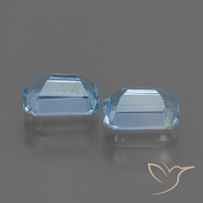 Gemas de Topacio Azul Cielo natural de 2.26 ct, Corte Octágono / Esmeralda, VS