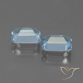 Gemas de Topacio Azul Cielo natural de 2.44 ct, Corte Octágono / Esmeralda, VS