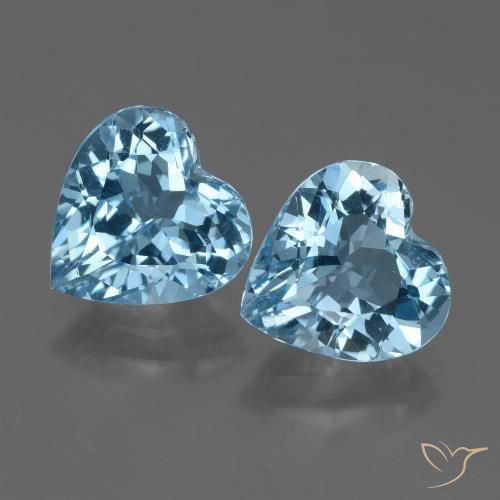 5.97ctw Natural Azul Cielo Topacio, Corazón, VVS