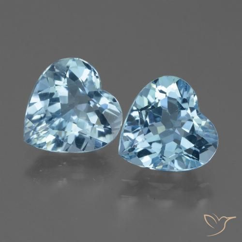 5.06ctw Natural Azul Cielo Topacio, Corazón, VVS-VS