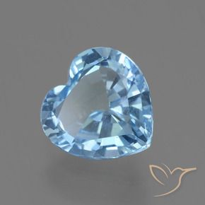 Topacio Azul Cielo natural de 2.88 ct, Corazón, VVS