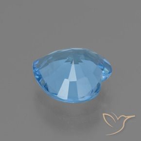 Topacio Azul Suizo natural de 2.63 ct, Corazón, VVS