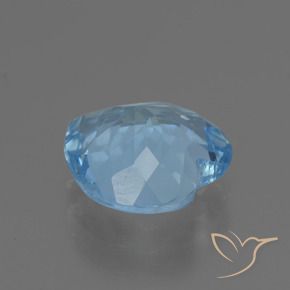 Topacio Azul Suizo natural de 2.70 ct, Corazón, VVS-VS