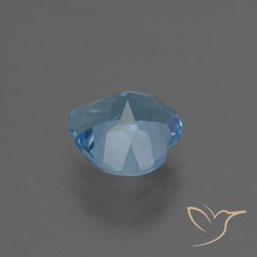 Topacio Azul Suizo natural de 3.14 ct, Corazón, VVS