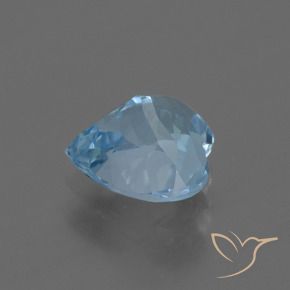 Topacio Azul Cielo natural de 3.15 ct, Corazón, VVS-VS
