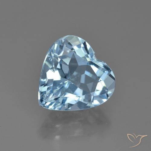 4.04ct Natural Azul Cielo Topacio, Corazón, VS
