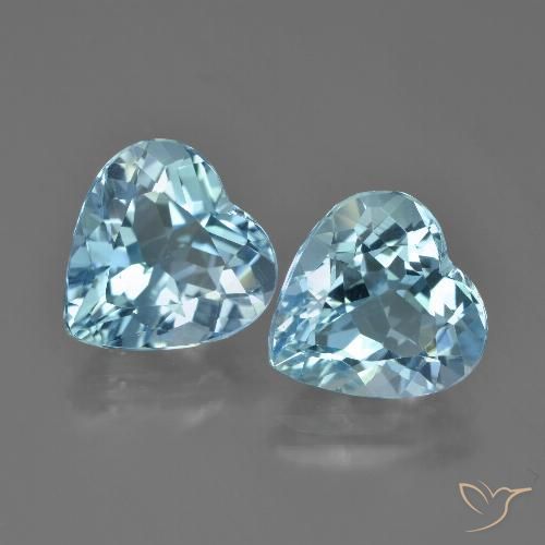 8.03ctw Natural Azul Cielo Topacio, Corazón, VVS