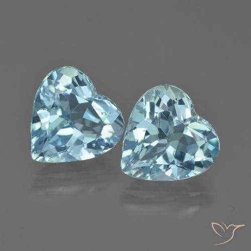 8.21ctw Natural Azul Cielo Topacio, Corazón, VVS-VS