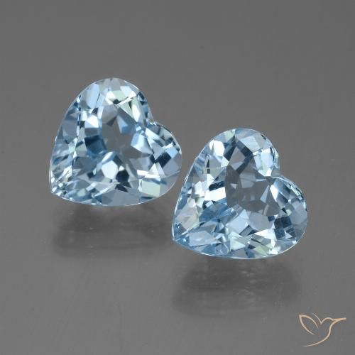 8.28ctw Natural Azul Cielo Topacio, Corazón, VVS-VS
