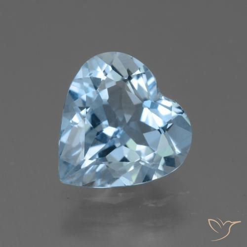 3.49ct Natural Azul Cielo Topacio, Corazón, VVS
