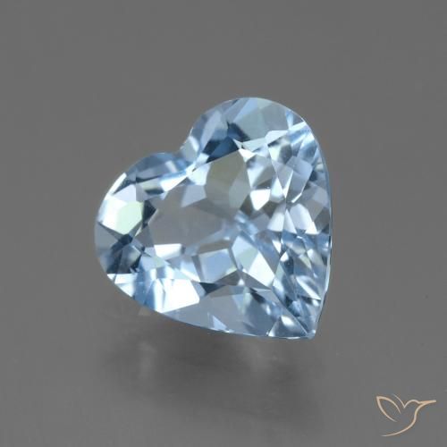 Topacio Azul Cielo natural de 3.49 ct, Corazón, VVS