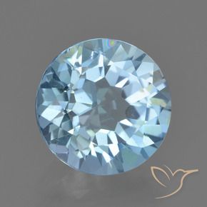 Topacio Azul Cielo natural de 2.40 ct, Redondo, VS