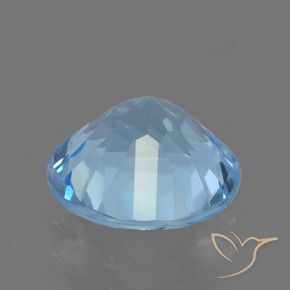 Topacio Azul Cielo natural de 2.40 ct, Redondo, VS