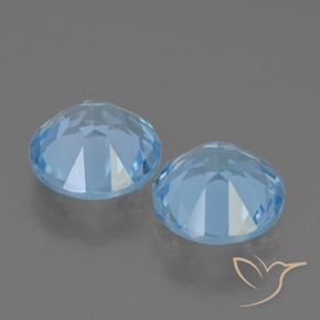 Gemas de Topacio Azul Cielo natural de 4.48 ct, Redondo, VS