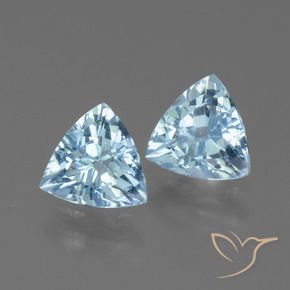 Gemas de Topacio Azul Cielo natural de 2.42 ct, Trillón, VS