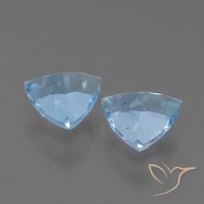 Gemas de Topacio Azul Cielo natural de 2.42 ct, Trillón, VS