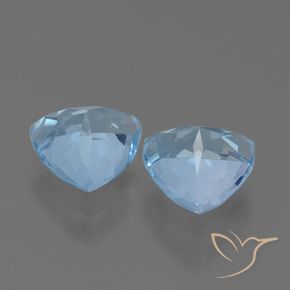 Gemas de Topacio Azul Cielo natural de 2.80 ct, Trillón, VS