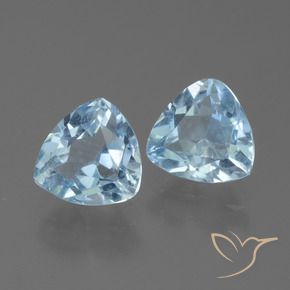 Gemas de Topacio Azul Cielo natural de 2.79 ct, Trillón, VS