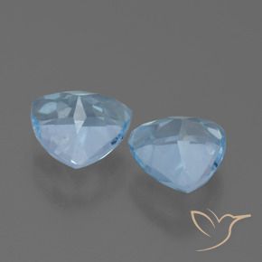 Gemas de Topacio Azul Cielo natural de 2.79 ct, Trillón, VS