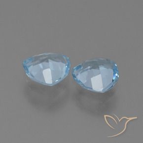 Gemas de Topacio Azul Cielo natural de 2.44 ct, Trillón, VVS-VS