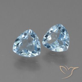 Gemas de Topacio Azul Cielo natural de 2.63 ct, Trillón, VVS-VS