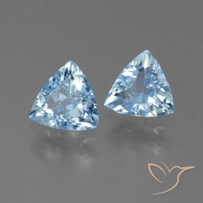 Gemas de Topacio Azul Cielo natural de 2.44 ct, Trillón, VVS-VS