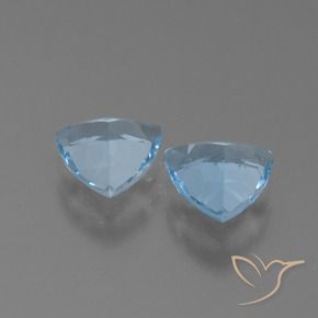 Gemas de Topacio Azul Cielo natural de 2.49 ct, Trillón, VS