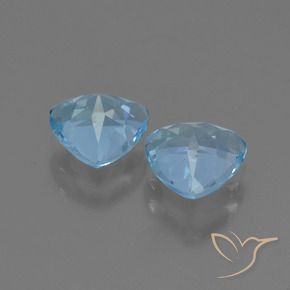 Gemas de Topacio Azul Cielo natural de 2.66 ct, Trillón, VVS-VS