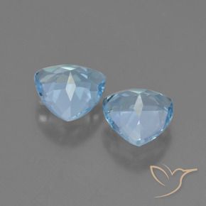 Gemas de Topacio Azul Cielo natural de 2.61 ct, Trillón, VVS-VS