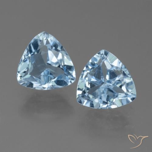 2.67ctw Natural Azul Suizo Topacio, Trillón, VVS-VS