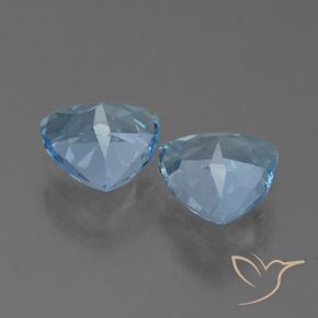 Gemas de Topacio Azul Cielo natural de 2.62 ct, Trillón, VVS-VS