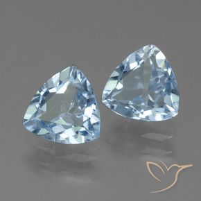 Gemas de Topacio Azul Cielo natural de 2.54 ct, Trillón, VS