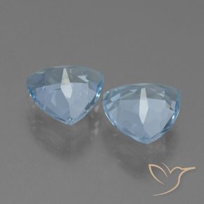 Gemas de Topacio Azul Cielo natural de 2.54 ct, Trillón, VS