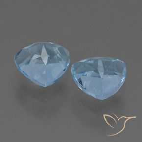 Gemas de Topacio Azul Cielo natural de 3.30 ct, Trillón, VS