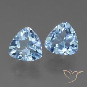 Gemas de Topacio Azul Suizo natural de 2.79 ct, Trillón, VS