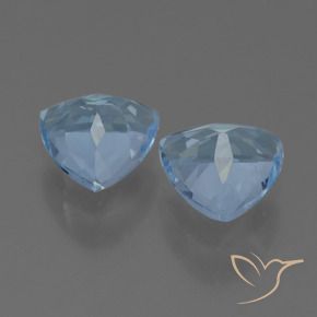Gemas de Topacio Azul Cielo natural de 2.75 ct, Trillón, VVS-VS
