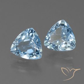 Gemas de Topacio Azul Cielo natural de 2.60 ct, Trillón, VS
