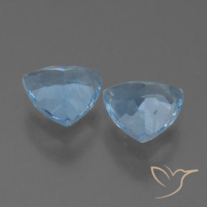 Gemas de Topacio Azul Cielo natural de 2.60 ct, Trillón, VS