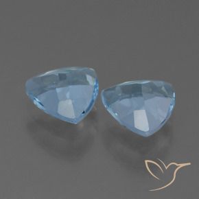 Gemas de Topacio Azul Cielo natural de 2.47 ct, Trillón, VS