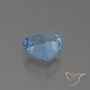 Topacio Azul Cielo natural de 1.42 ct, Trillón, VS