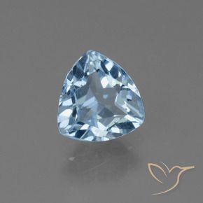 Topacio Azul Cielo natural de 1.32 ct, Trillón, VS